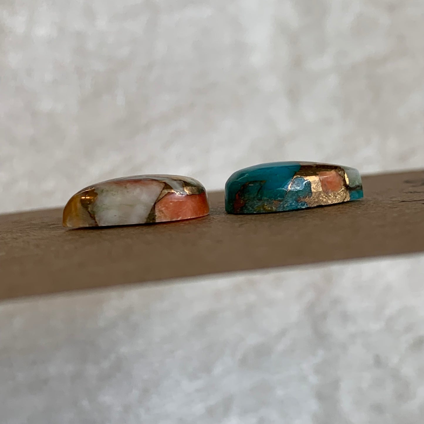 Turquoise, Oystershell, Copper Cabochon - TOC16