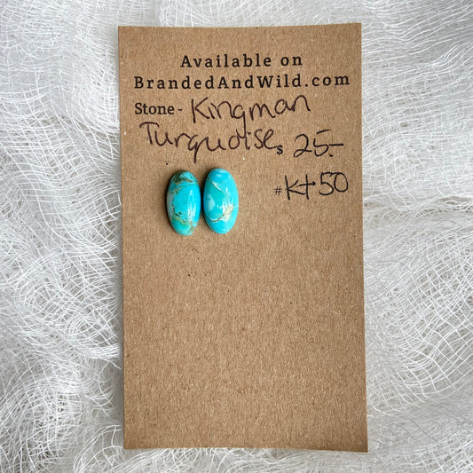 Kingman Turquoise (composite) Cabochon - KT50