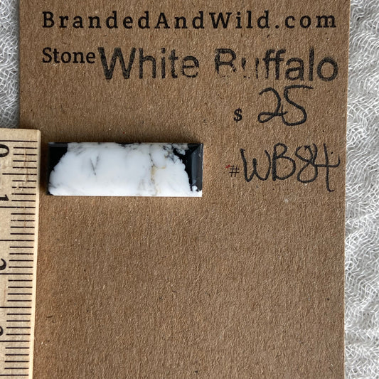 White Buffalo Cabochon - WB84