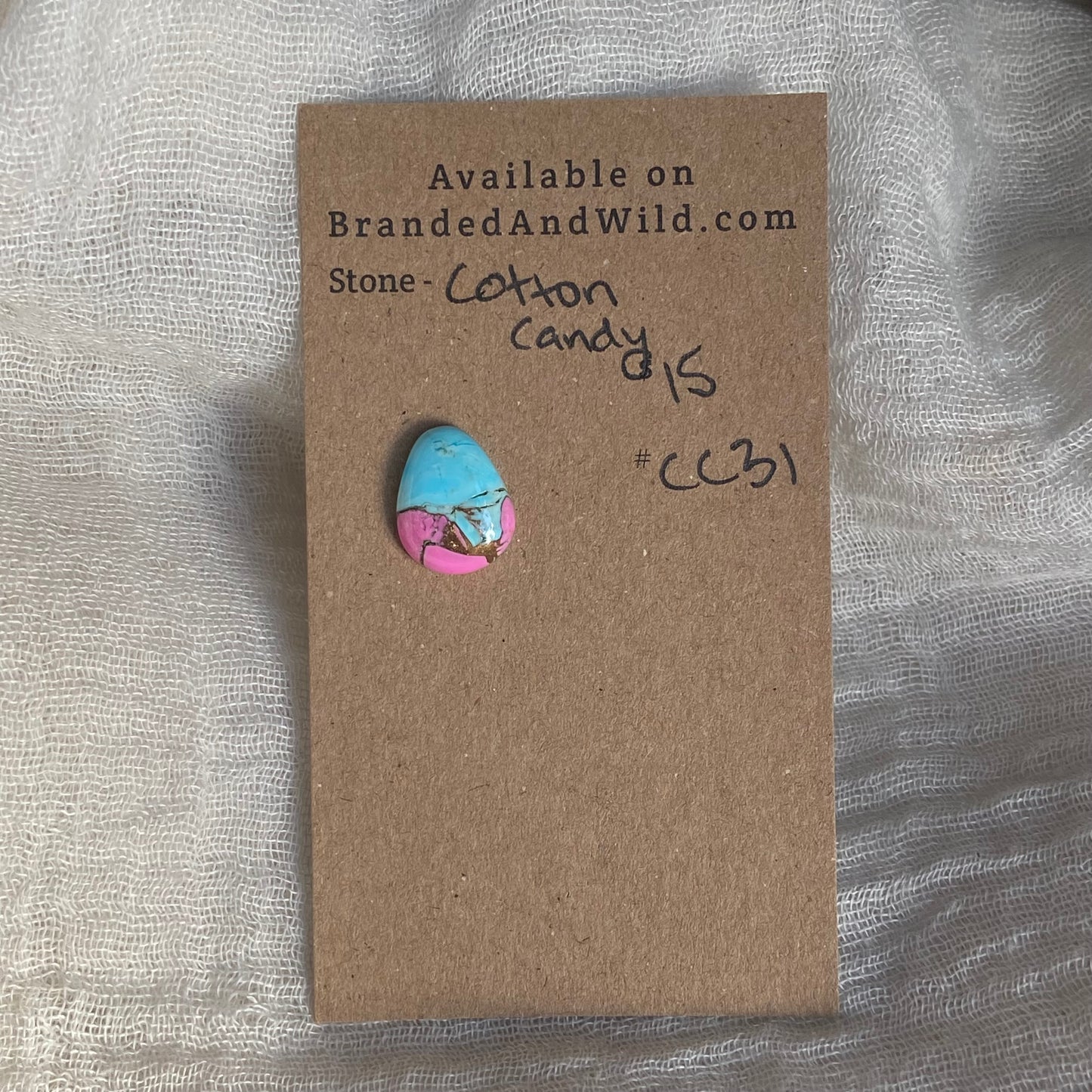 Cotton Candy Cabochon - CC31 6A919091-238C-4784-BEF2-1CA46F65FC76 Brandedandwild.com