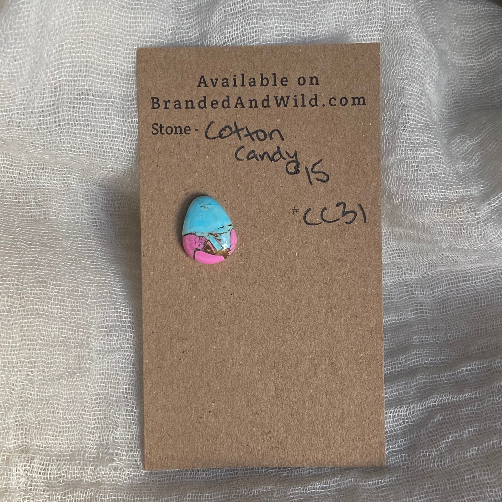 Cotton Candy Cabochon - CC31 6A919091-238C-4784-BEF2-1CA46F65FC76 Brandedandwild.com