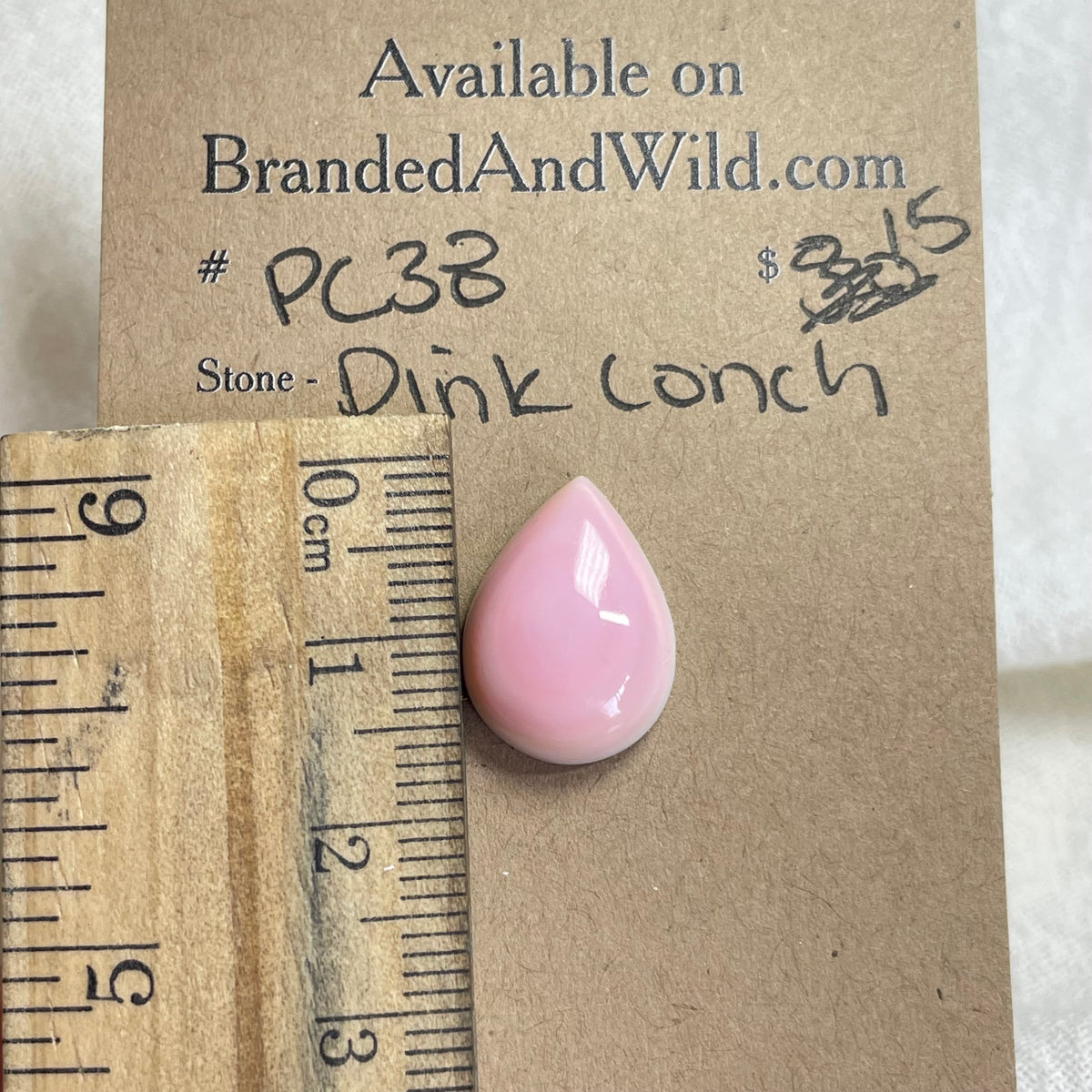 Pink Conch Cabochon - P038 6A9535E8-D8E0-400D-B71D-2A15677D5BB3 Brandedandwild.com