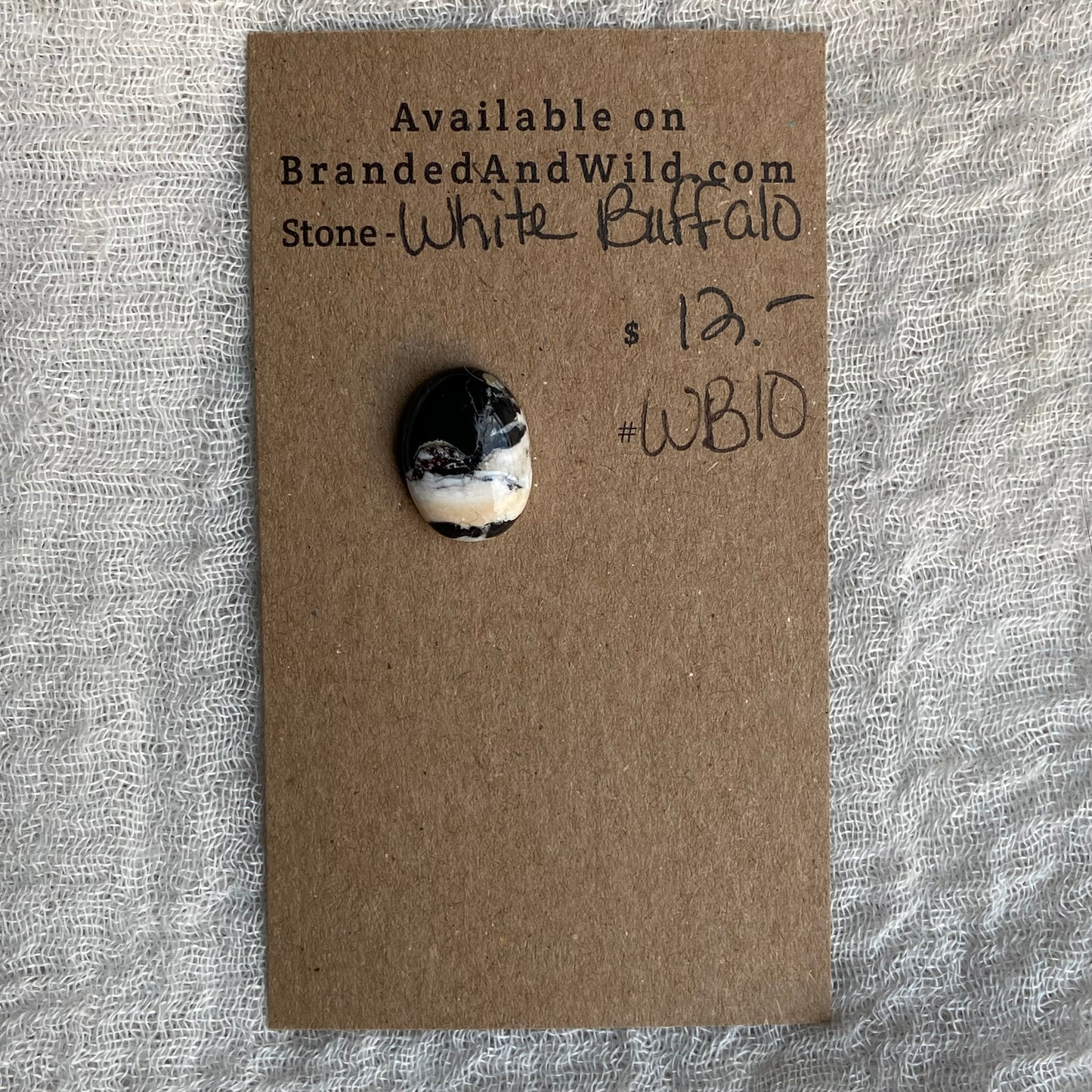 White Buffalo Cabochon - WB10