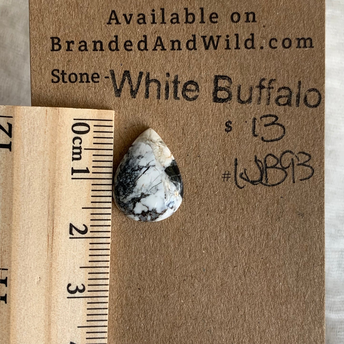White Buffalo Cabochon - WB93