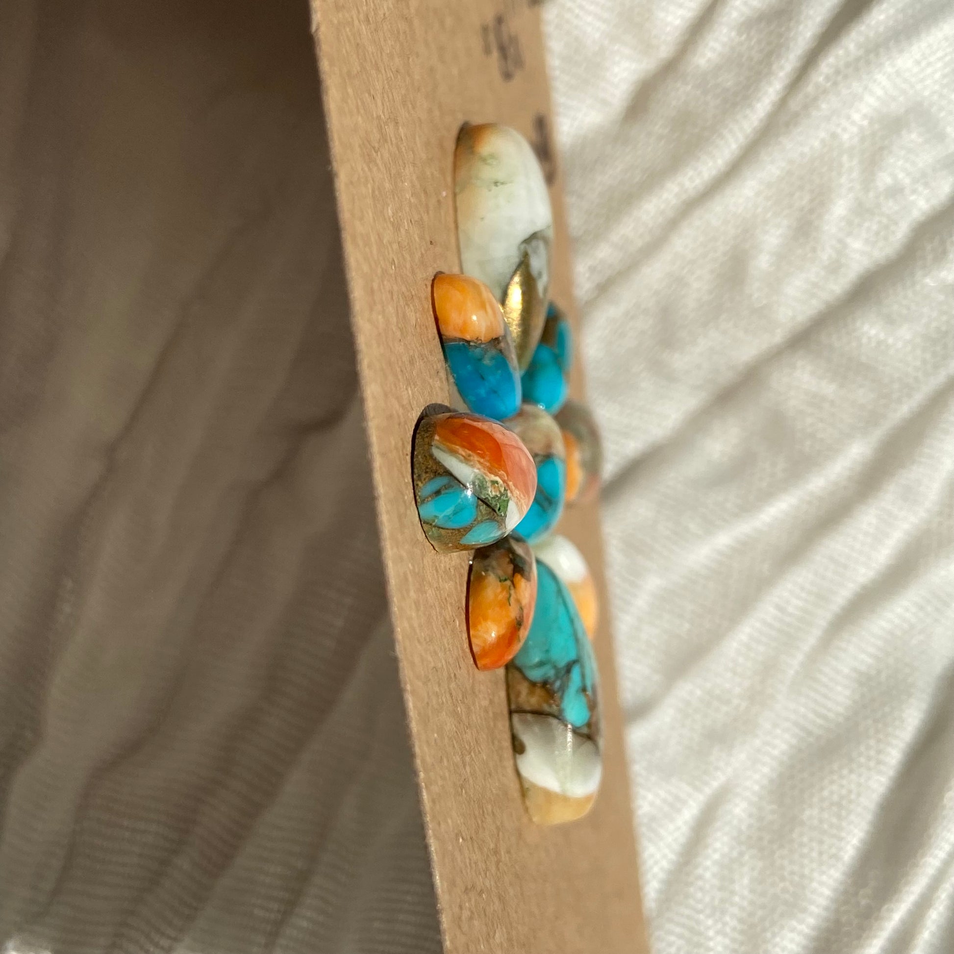 Turquoise, Oystershell, Copper Cabochon - TOC03 6AD98D14-B2C4-4A25-BC9A-51E80BFC3B83 Brandedandwild.com