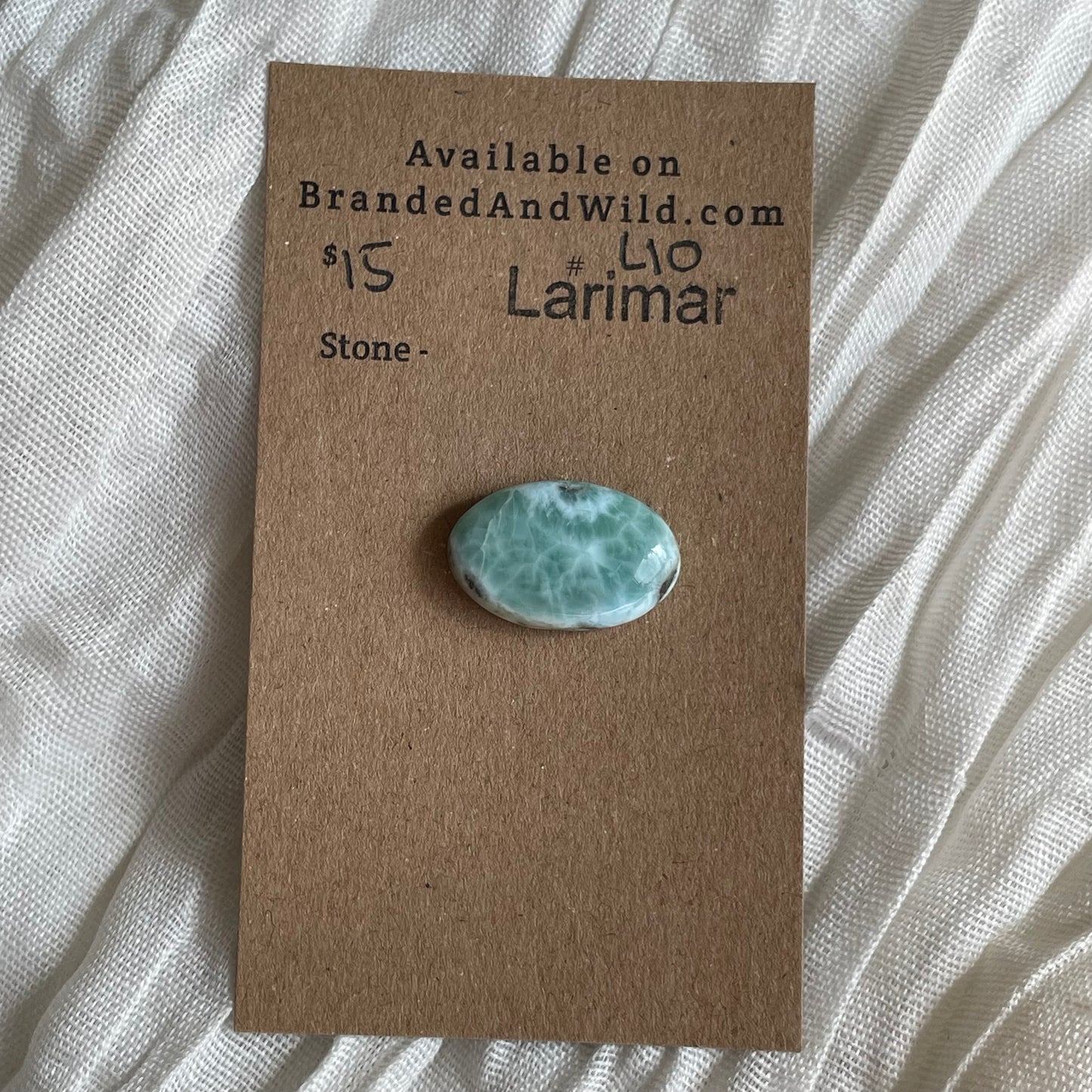 Larimar Cabochon - L10 6ADCE814-DCF4-4120-9869-55BEBE8F719F Brandedandwild.com