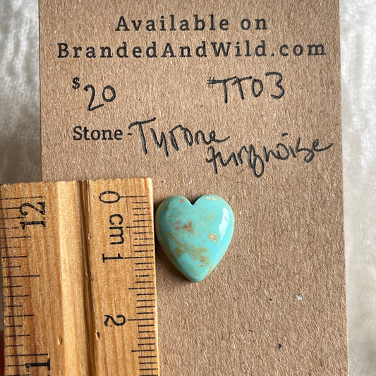 Tyrone Turquoise Cabochon - TT03 6AE6A1E8-2F1D-49D9-80B7-95013EB4D4EC Brandedandwild.com
