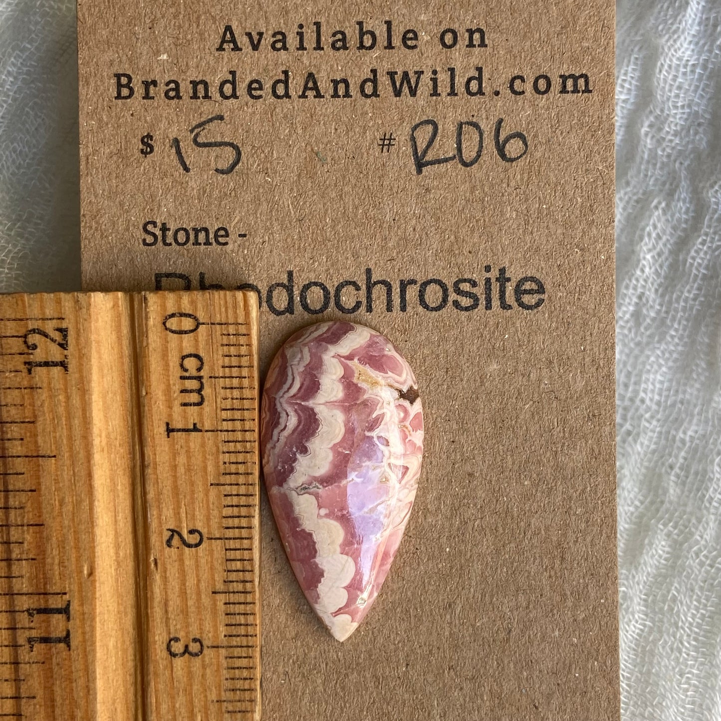 Rhodochrosite Cabochon - R06