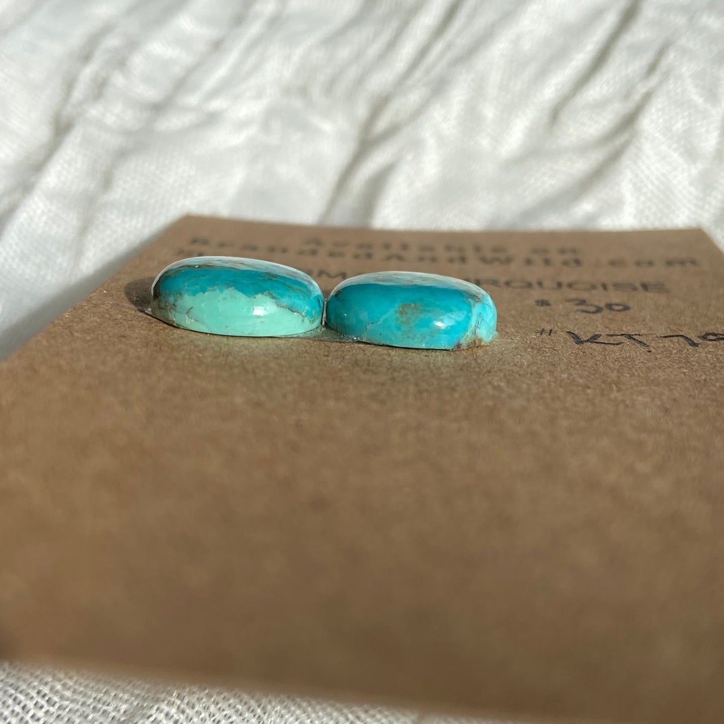 Kingman Turquoise Cabochon - KT79 6AFC9387-6B2F-42B0-AD24-6AFF6115F5F1 Brandedandwild.com