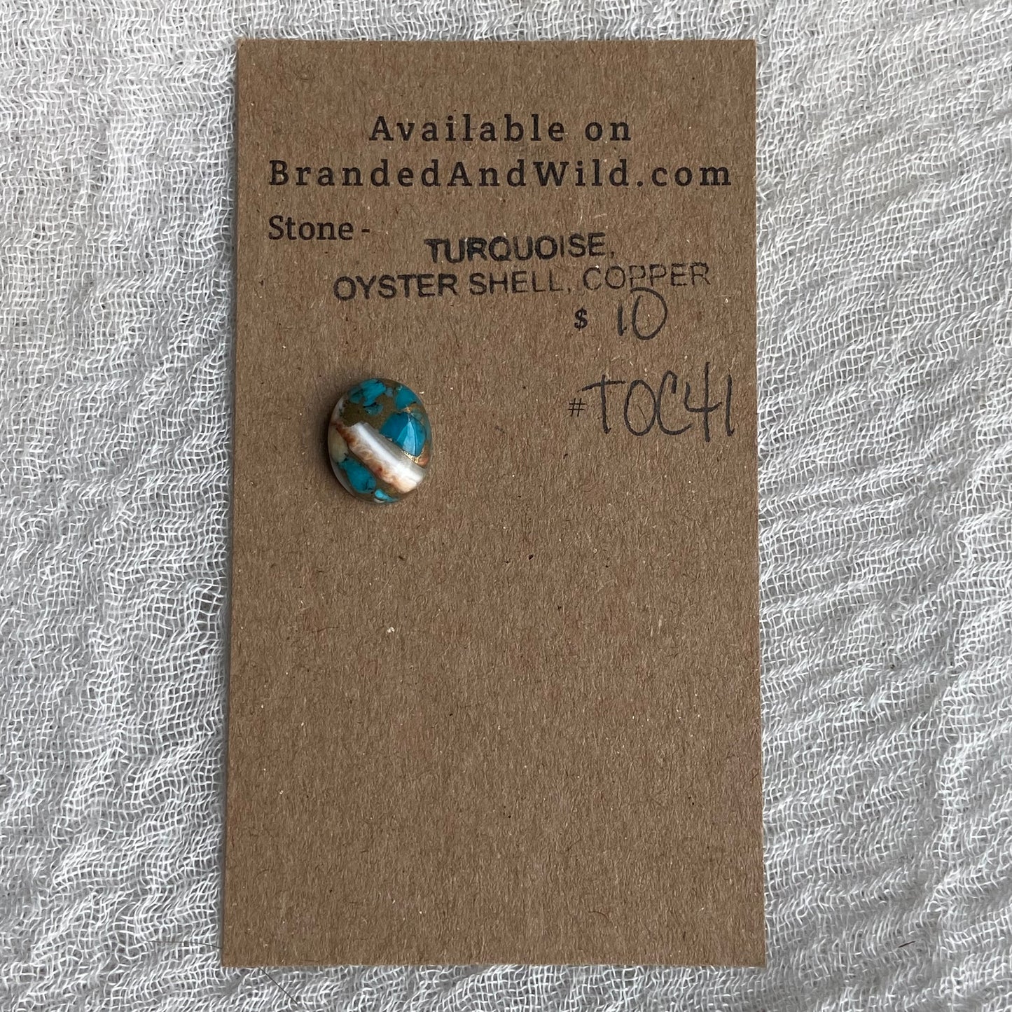 Turquoise, Oyster Shell, Copper - TOC41