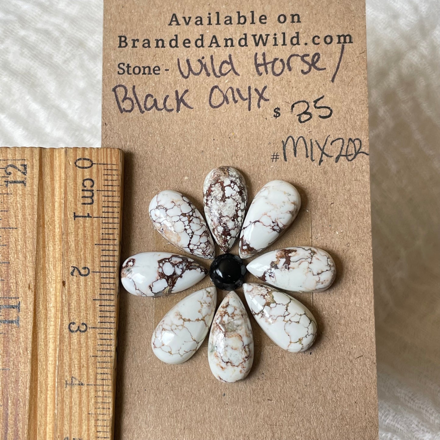 Wild Horse / Black Onyx Cabochon - Mix202 6B373F14-4315-4A1D-8A40-DA05D1B56256 Brandedandwild.com