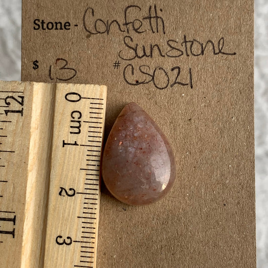 Confetti Sunstone Cabochon - CS021