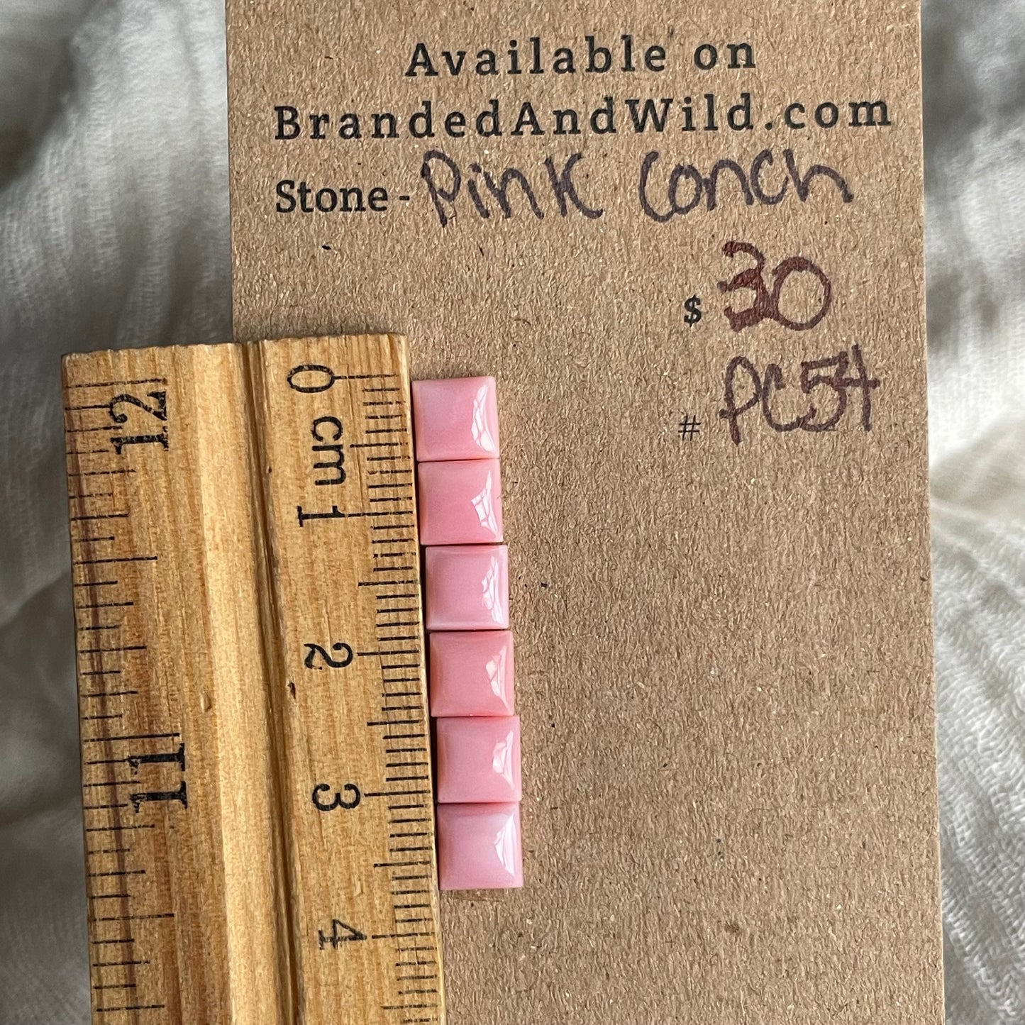 Pink Conch Cabochon - PC54 6B538BC1-A82C-42AF-91A0-1C5C730605E1 Brandedandwild.com