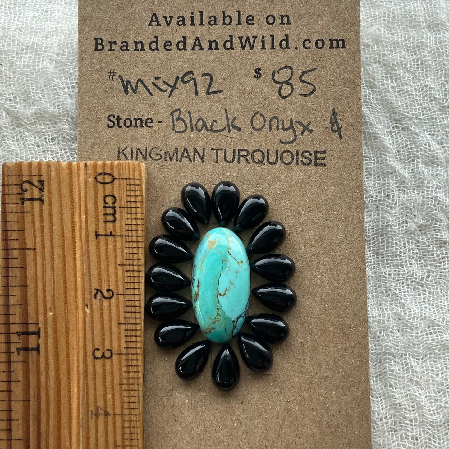 Kingman / Black Onyx Cabochon - Mix92