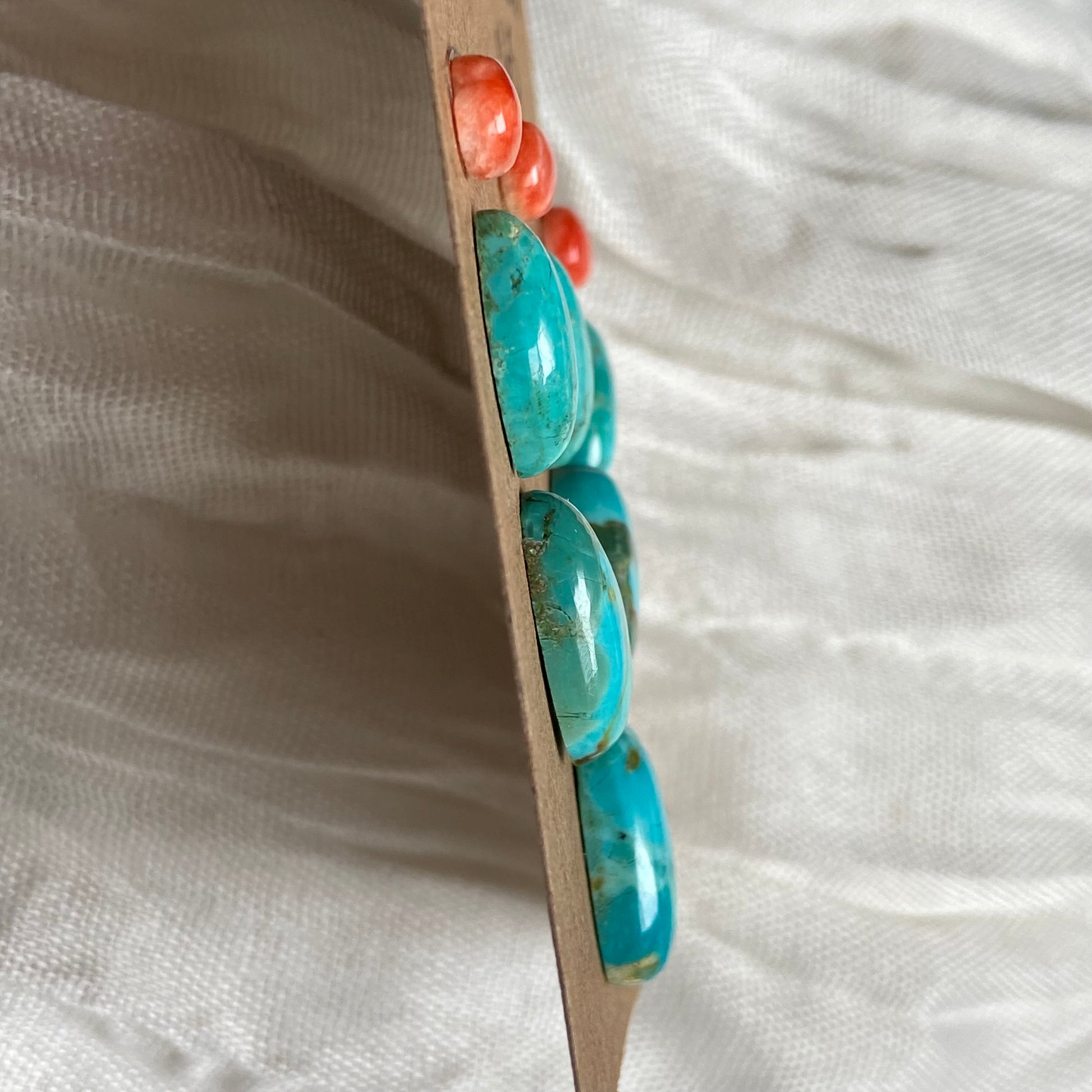 Kingman / Oyster Shell Cabochon - MIX221 6B728924-AA7D-45EB-9F0C-F1340F8A9BAA Brandedandwild.com