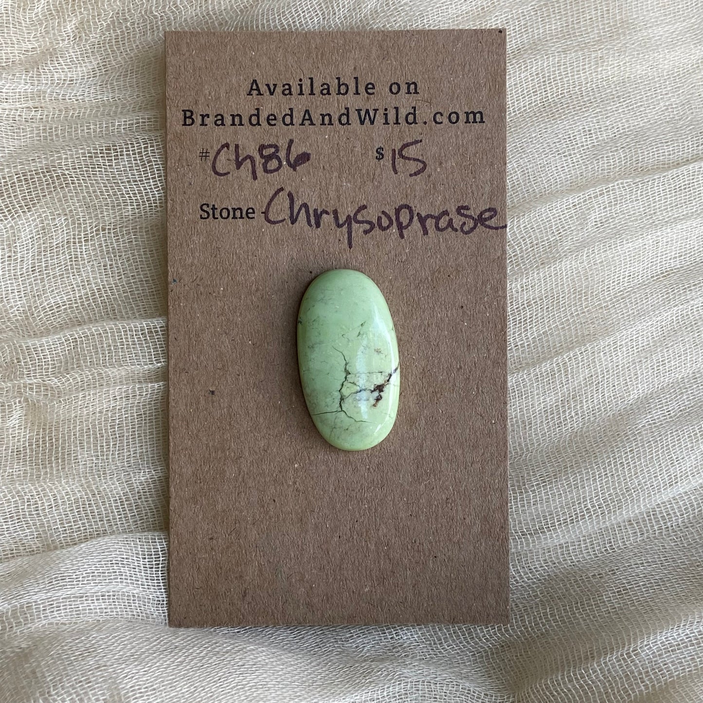 Chrysoprase Cabochon - Ch86