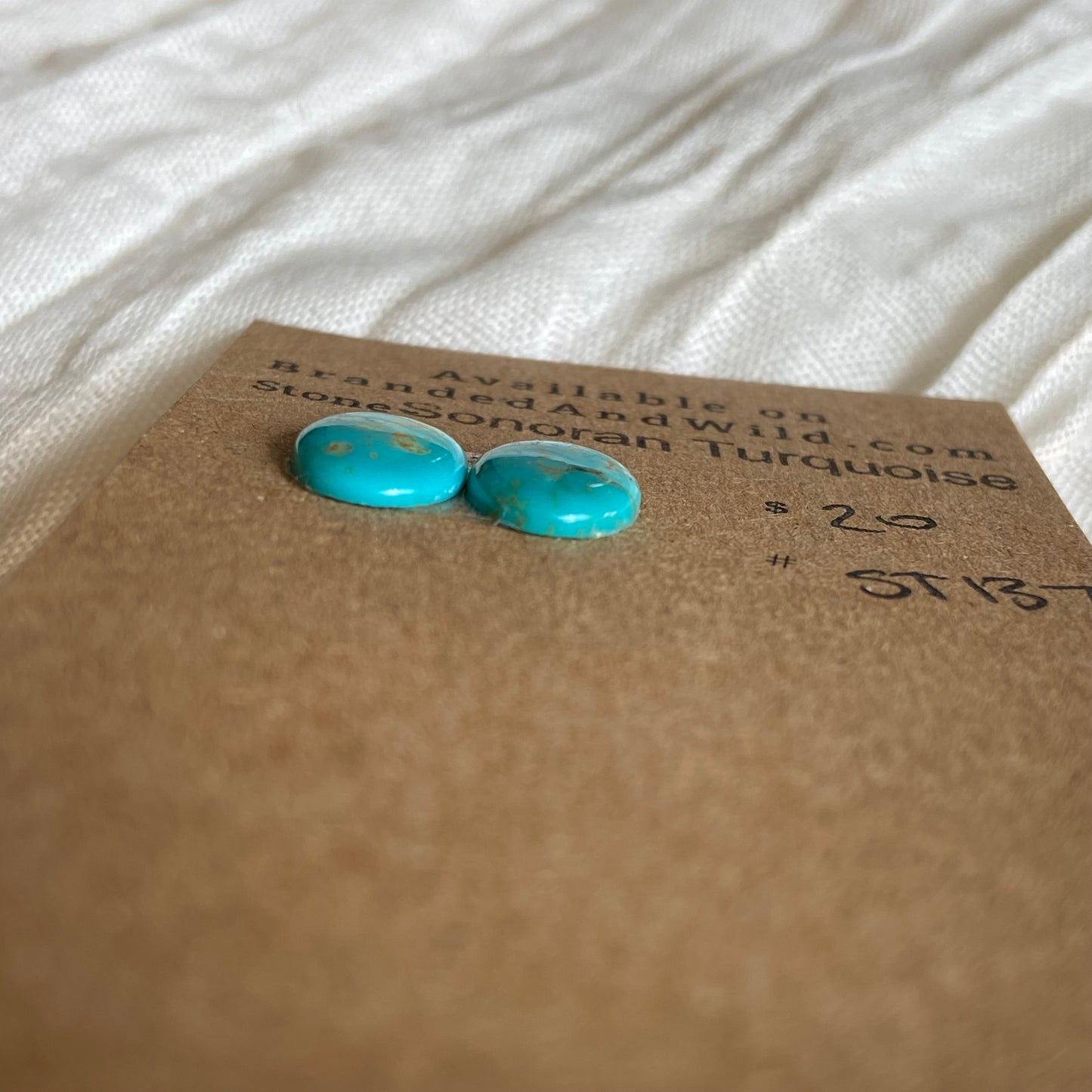 Sonoran Turquoise Cabochon - ST137 6BC37D10-577A-46A6-A9CE-57009E91B2B6 Brandedandwild.com