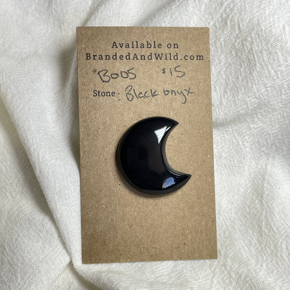 Black Onyx - Cabochon - B005 6BCBC9BC-D79A-4C78-8A80-8FBDAF7485CA Brandedandwild.com