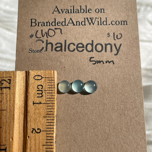 Chalcedony Cabochon - CH07 6BCCE5B5-25B4-4453-8804-E04EC77A4BB9 Brandedandwild.com
