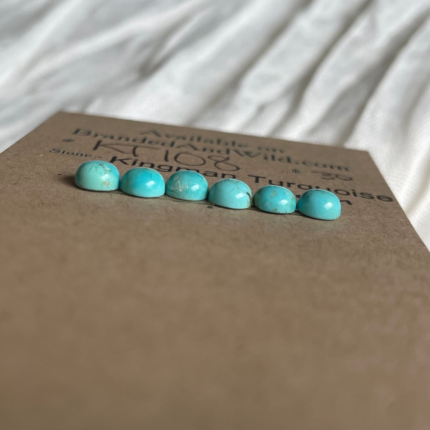 Kingman Turquoise Cabochon - KT108 6BD49412-6624-4217-8B82-CF3FF391981D Brandedandwild.com