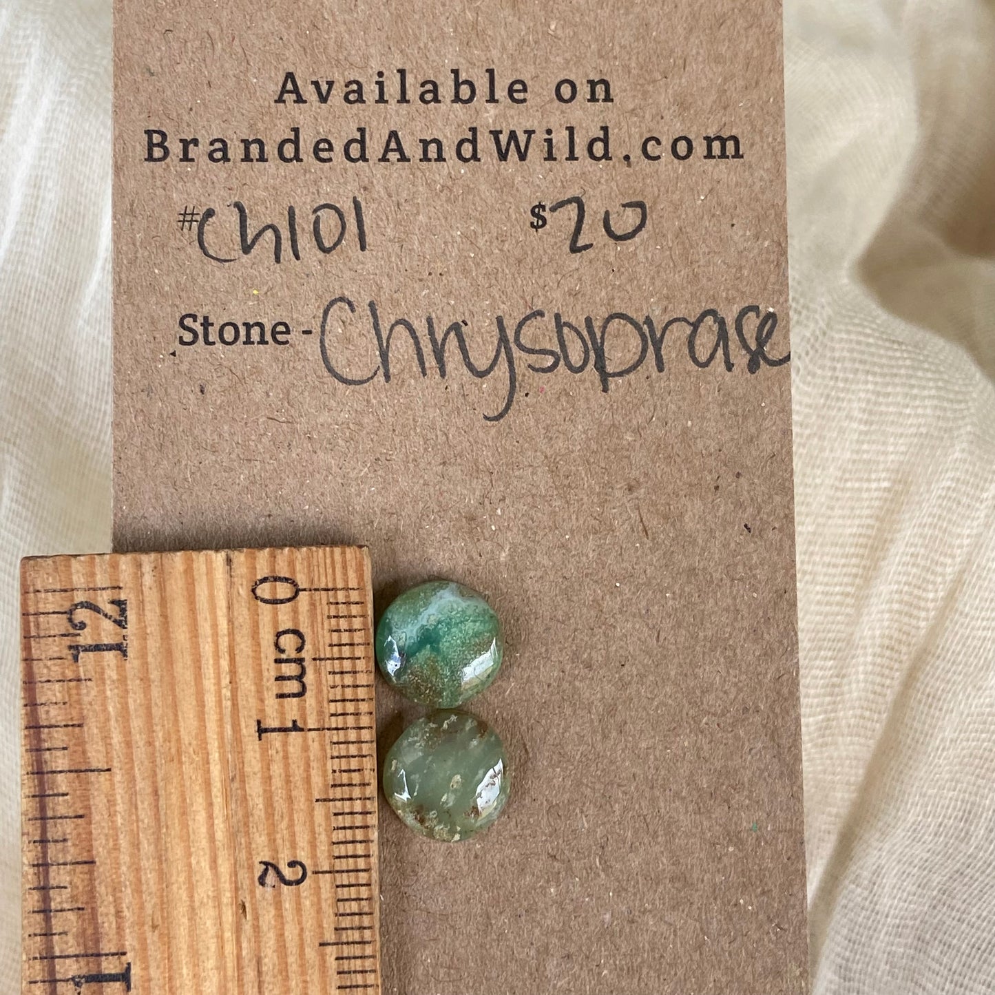 Chrysoprase Cabochon - Ch101 6C097886-7676-4CEE-8FE7-B01EE7ED0CA6 Brandedandwild.com
