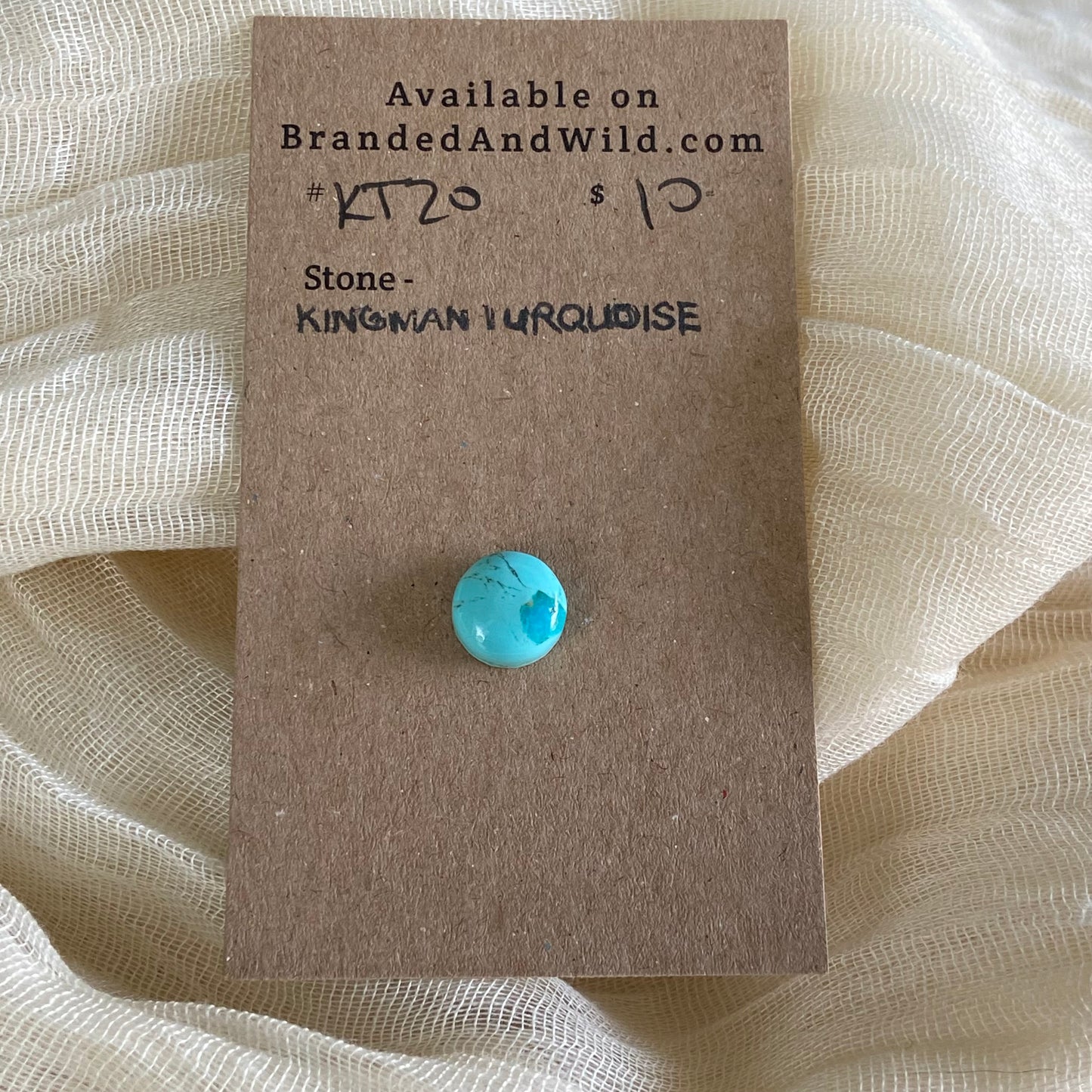Kingman Turquoise Cabochon - KT20 6C1CFC11-1EE1-4768-82E4-47264C441CA7 Brandedandwild.com