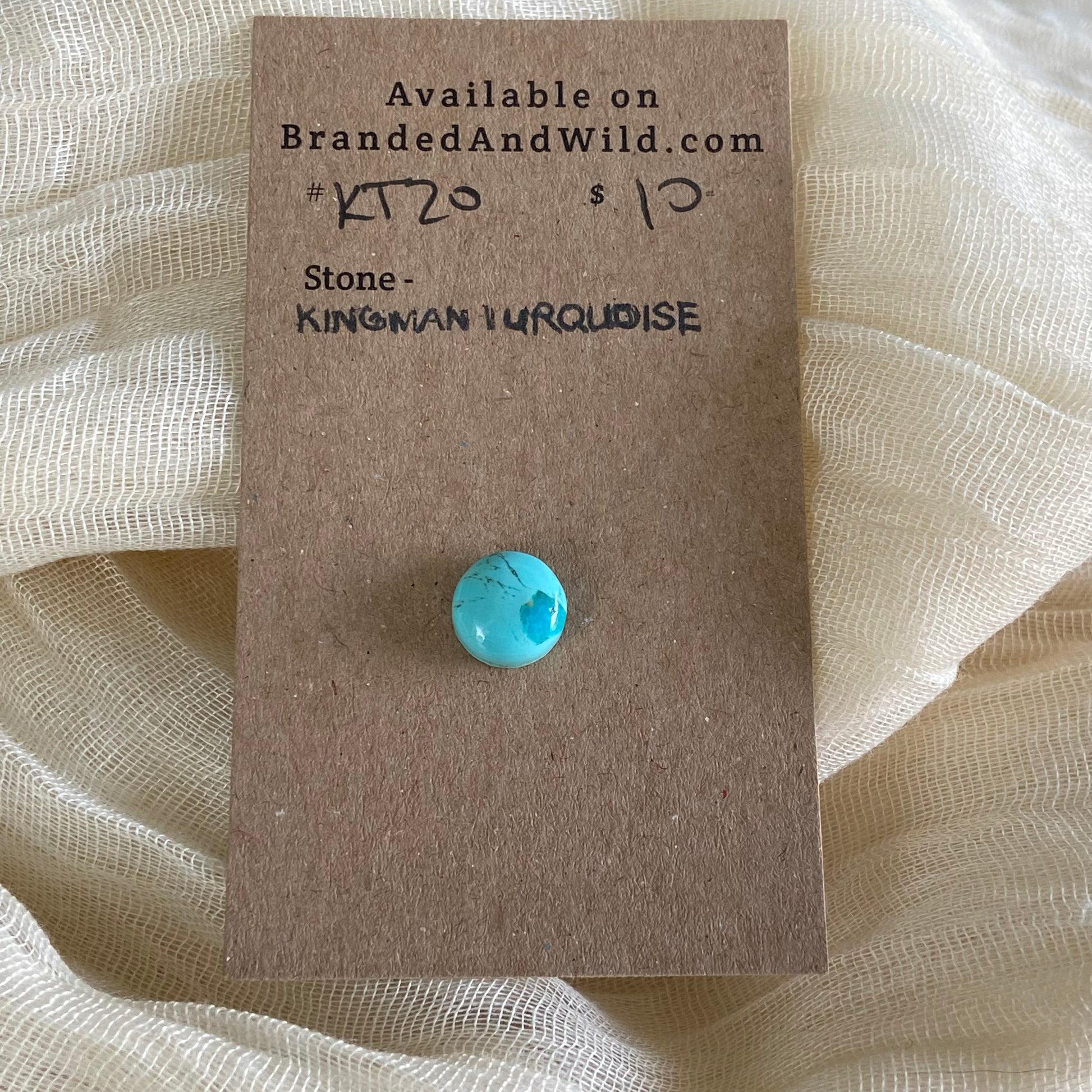 Kingman Turquoise Cabochon - KT20 6C1CFC11-1EE1-4768-82E4-47264C441CA7 Brandedandwild.com