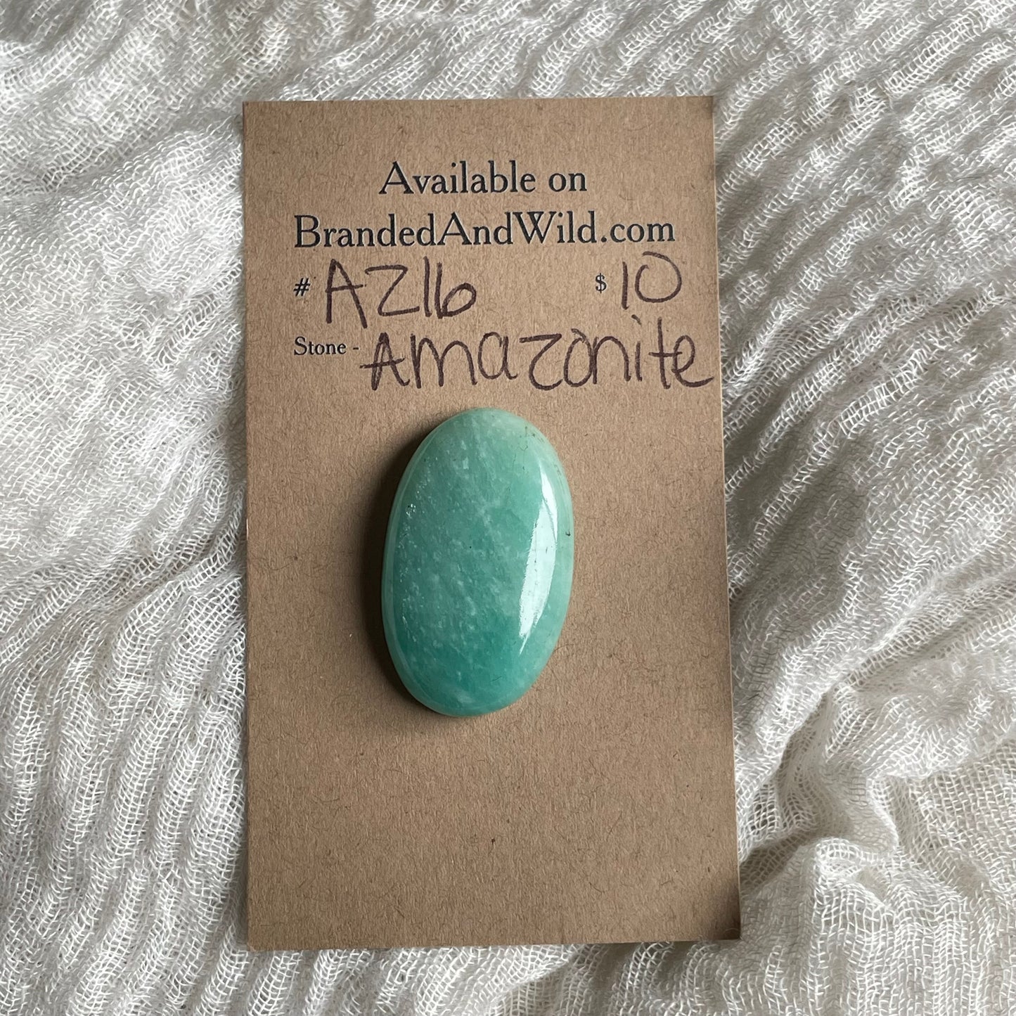 Amazonite Cabochon - AZ16 6C350673-007C-4DD7-BEEC-526535DBB2A1 Brandedandwild.com