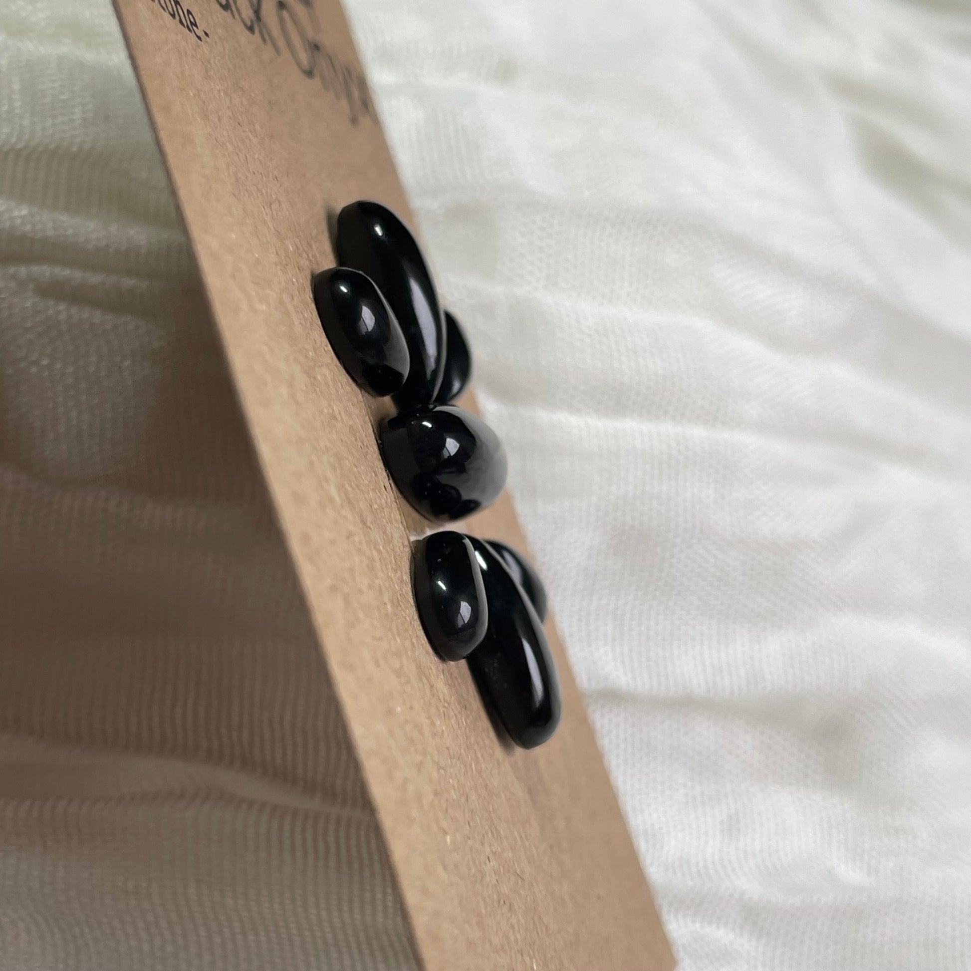 Black Onyx - Cabochon - BO14 6C50F9B5-B87E-45FC-BA77-E58DD1FC1F5A Brandedandwild.com