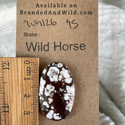 Wild Horse Cabochon - WH126 6C67F0E6-FC3D-4EE6-9F18-FCC33B4C5821 Brandedandwild.com