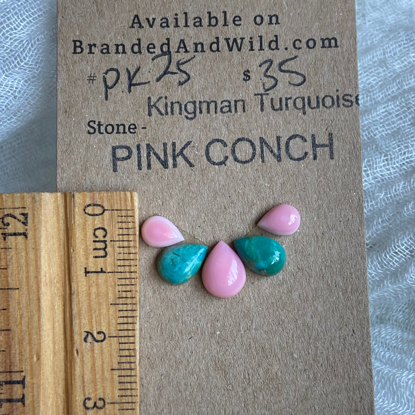 Pink Conch / Oyster Shell Cabochon - PK25