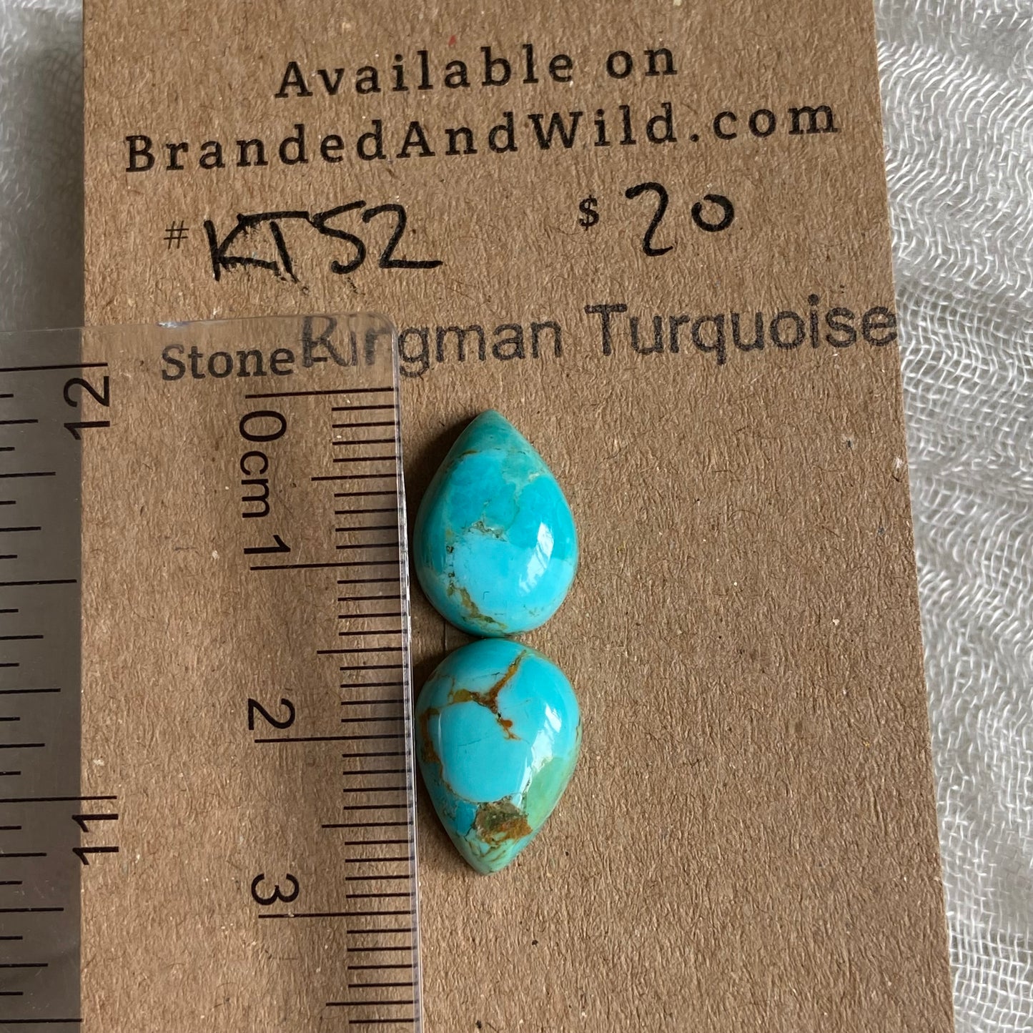 Kingman Turquoise Cabochon - KT52 6C7989D9-9EAB-4A4A-9A35-459B53E51A29 Brandedandwild.com