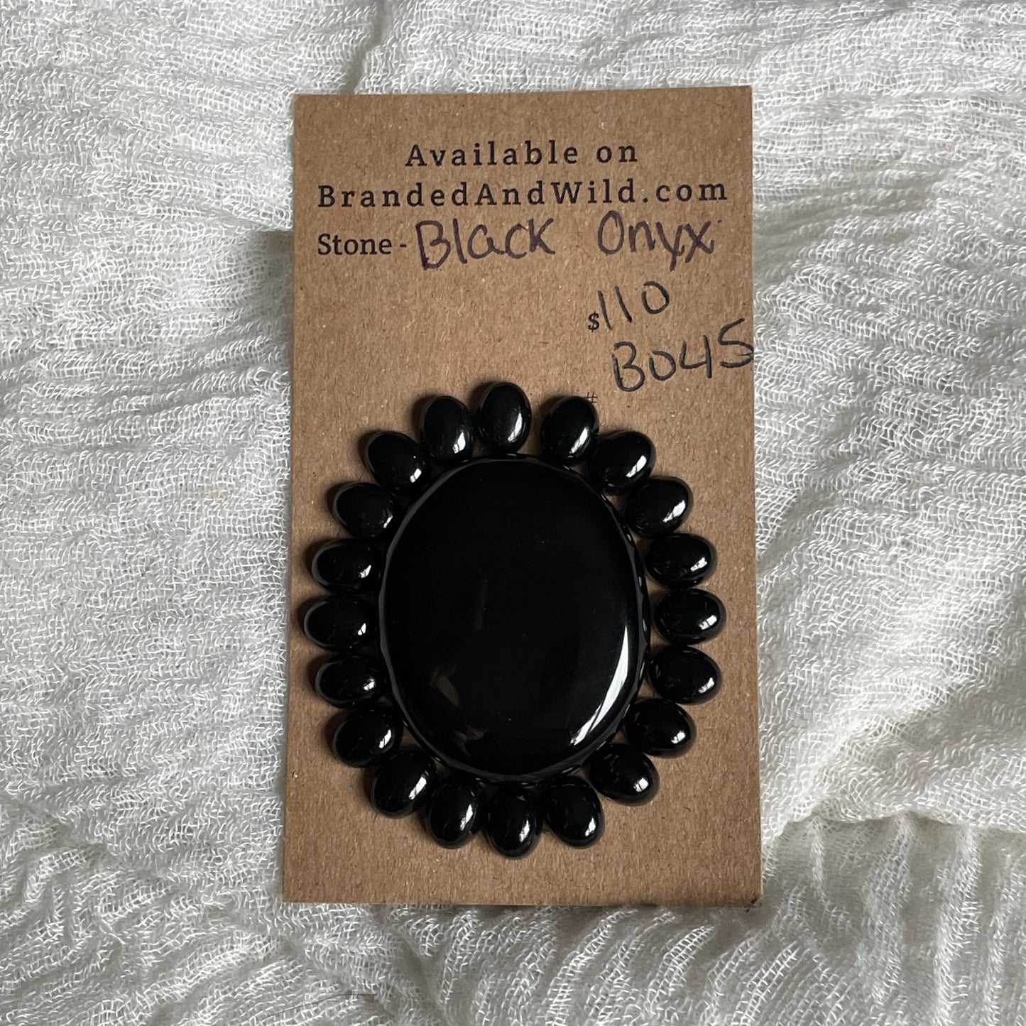 Black Onyx - Cabochon - B045