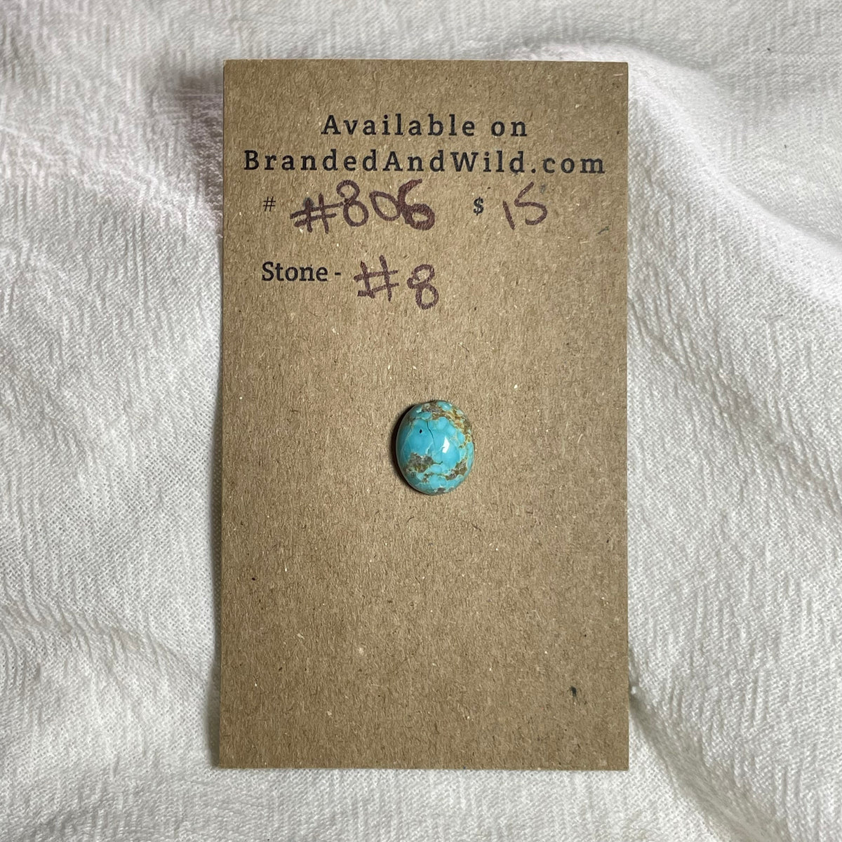 #8 Turquoise Cabochon - #806