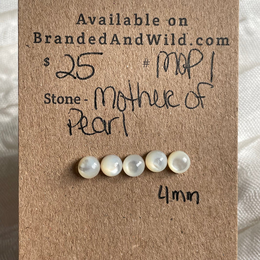 Mother of Pearl Cabochon - MOP1 6C8753FD-F70D-4610-BD64-A6D37F289940 Brandedandwild.com