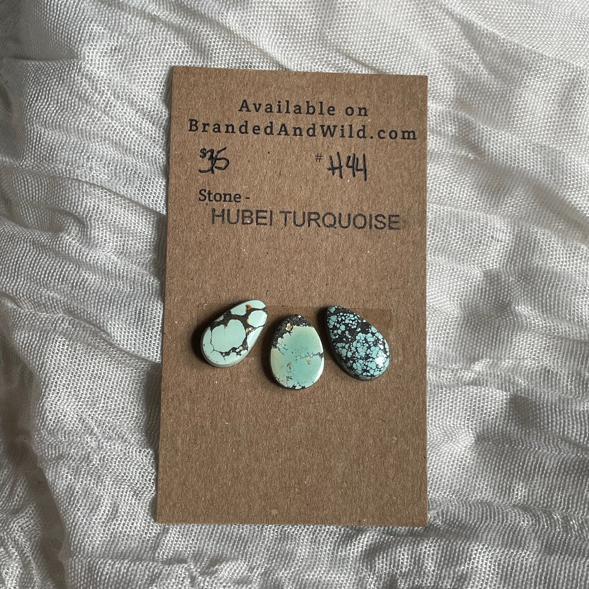 Hubei Turquoise Cabochon - H44 6C9104A0-3E5A-4A2E-B31C-1FD0F6002039 Brandedandwild.com