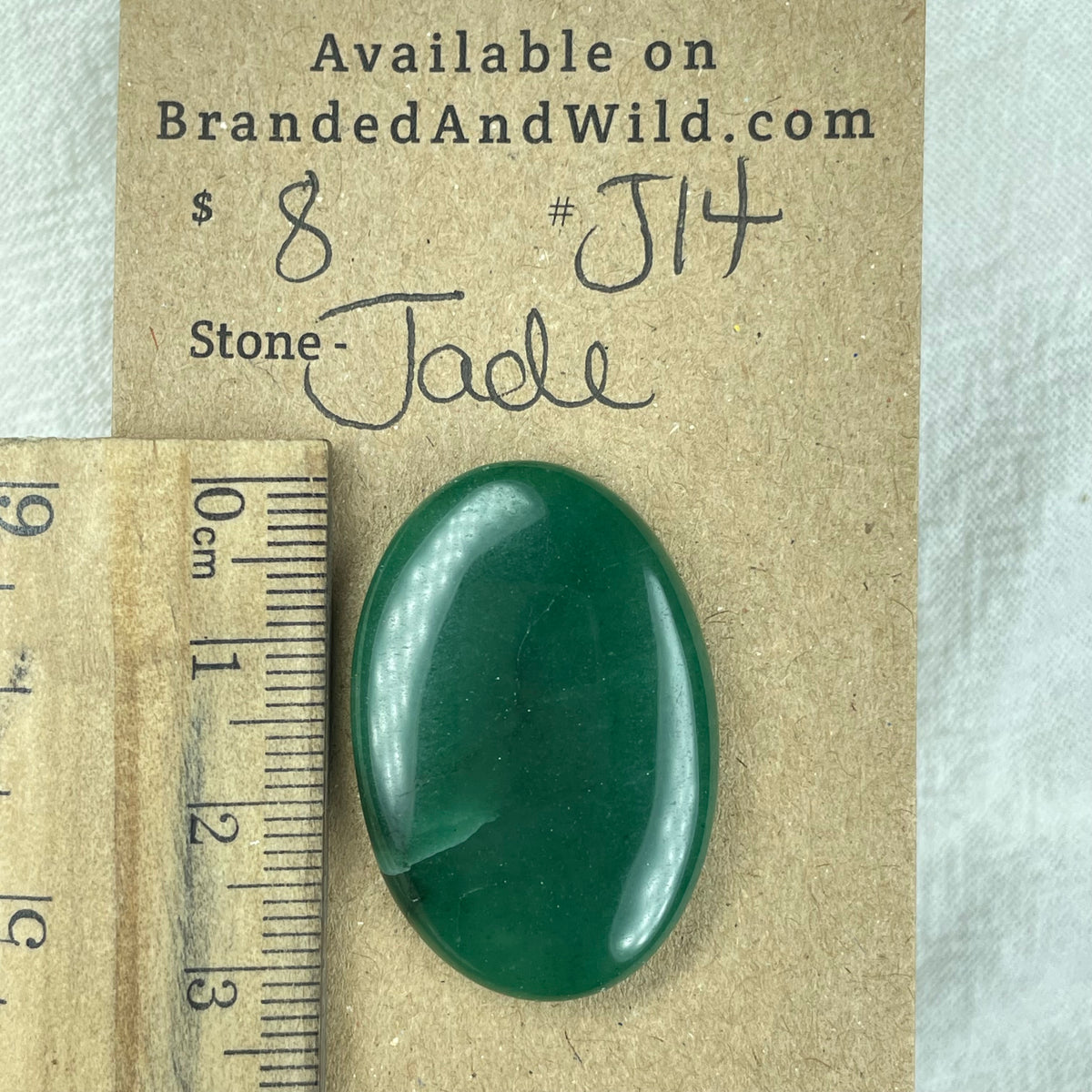 Jade Cabochon - J14 6CC4CFCC-6B31-48CF-A358-24002F36E1AC Brandedandwild.com