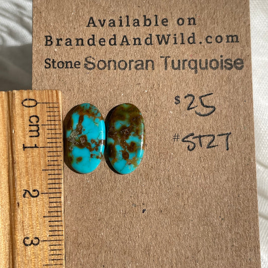 Sonoran Turquoise Cabochon - ST27 6CEADBE8-FA8E-4597-8B43-3A42A8E30E04 Brandedandwild.com