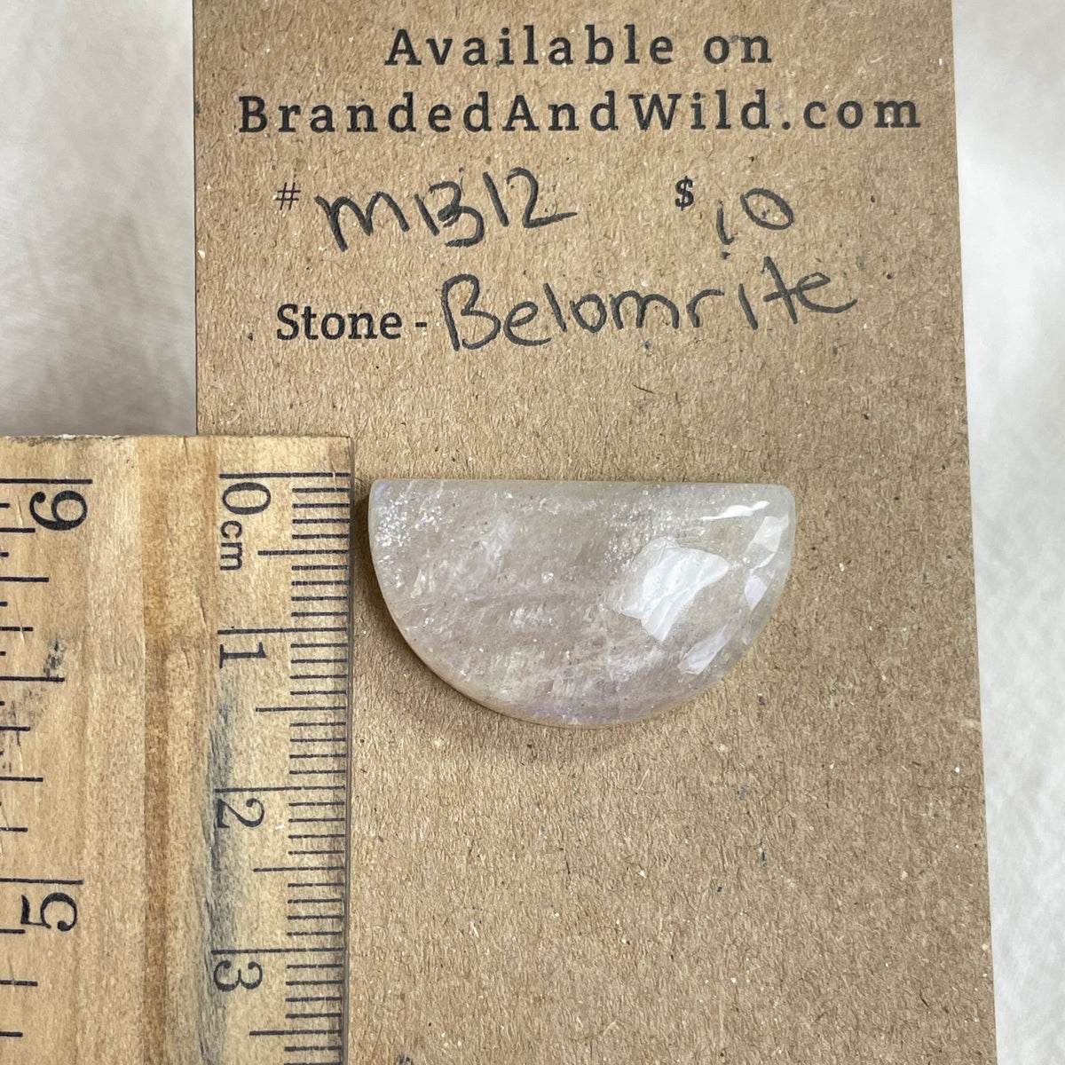 Belomrite Moonstone Cabochon - MB12 6D08E833-B279-4D01-BF97-764D60C56C07 Brandedandwild.com