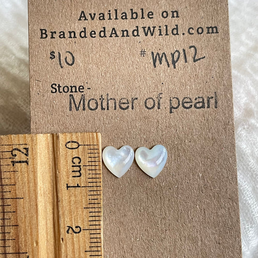 Mother of pearl cabochon - MP12 6D35A322-5162-4200-A79E-3A9B6F9026B8 Brandedandwild.com