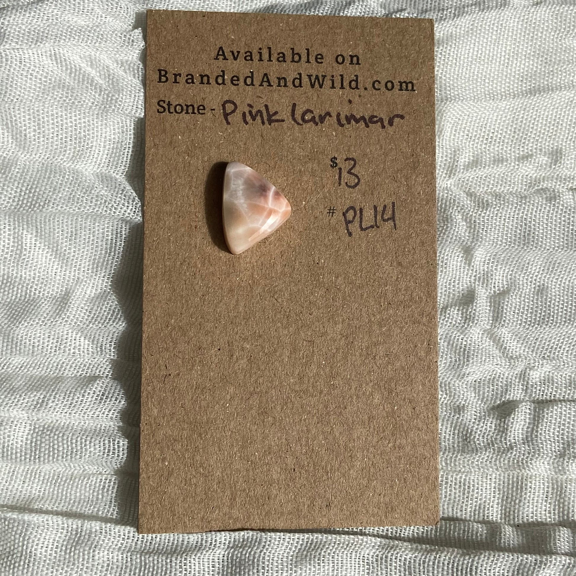Pink Larimar Cabochon - PL14 6D3FE770-9DBA-4F62-9E6B-3E770E2BC51B Brandedandwild.com