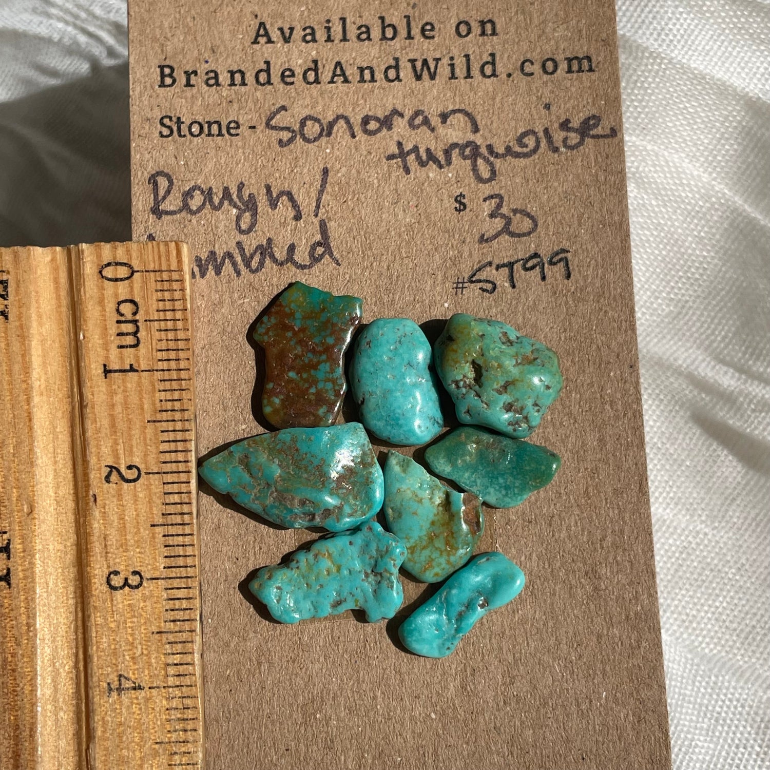 Sonoran Turquoise Cabochon - ST99 6D629F31-B978-416D-978F-DEDB836AC22B Brandedandwild.com