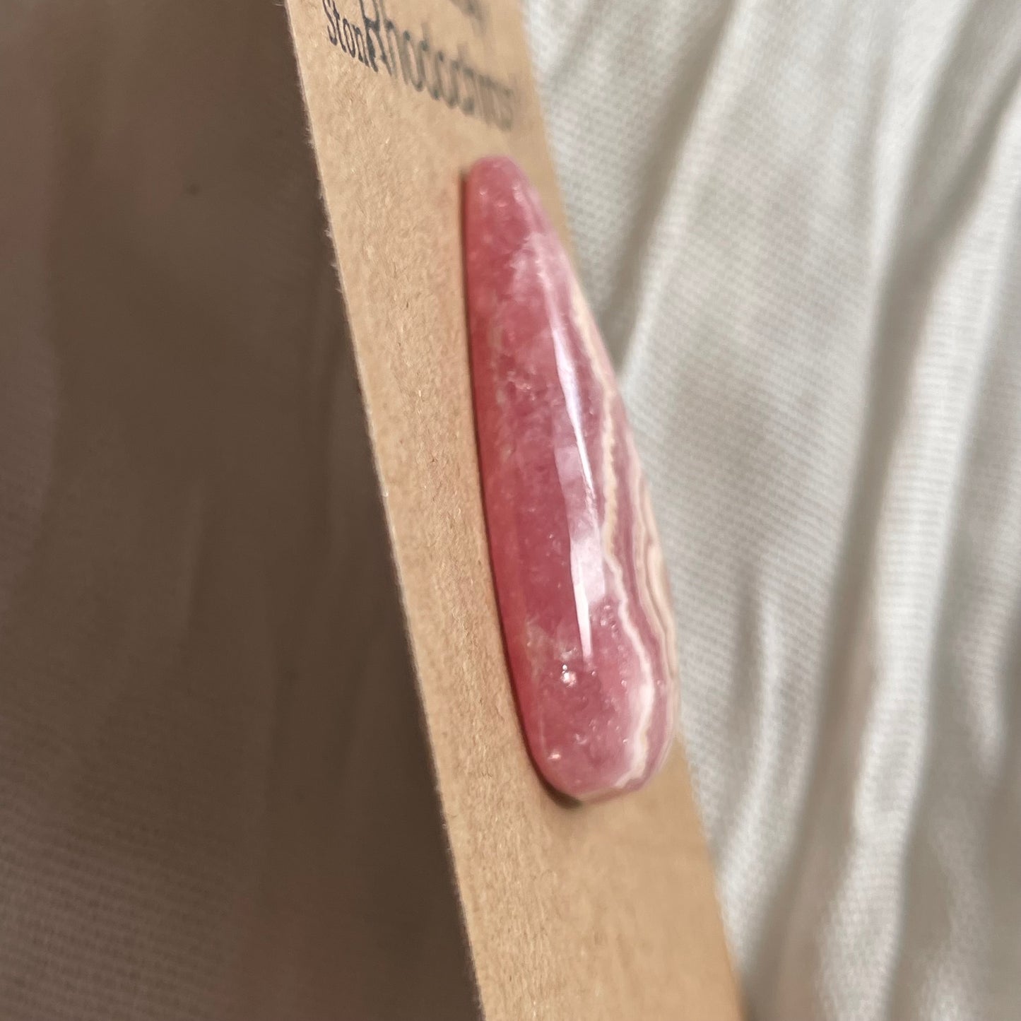 Rhodochrosite Cabochon - R14 6D65487A-7E33-465B-8438-49A63EED5984 Brandedandwild.com