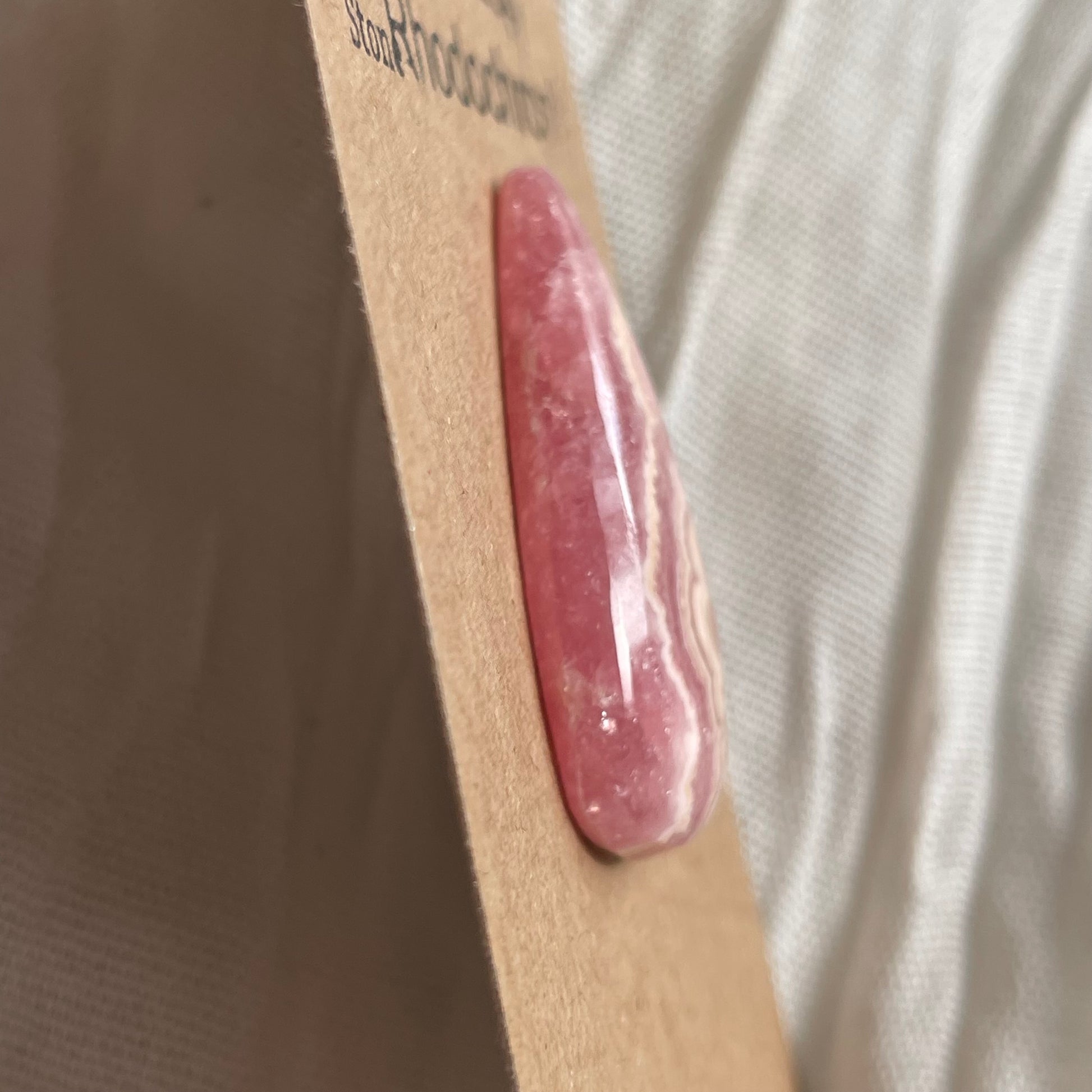 Rhodochrosite Cabochon - R14 6D65487A-7E33-465B-8438-49A63EED5984 Brandedandwild.com