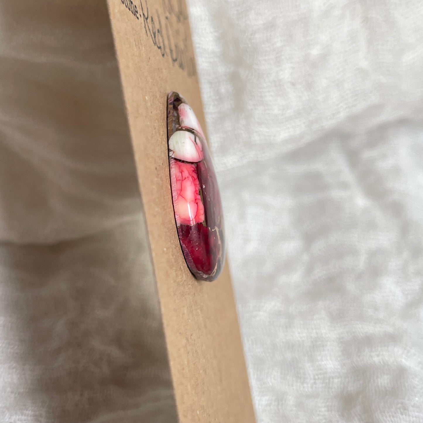 Red Dahlia Cabochon - RD24 6D7550BF-4102-4B83-9DF9-EAC67868B58A Brandedandwild.com