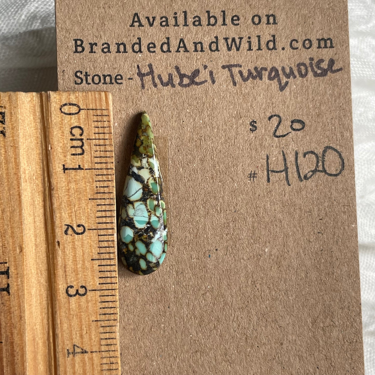 Hubei Turquoise Cabochon - H120 6D7C037F-8610-4480-AB94-8A137F07E8F7 Brandedandwild.com