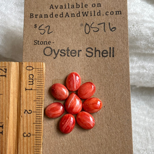 Oyster Shell Cabochon - OS76 6D943692-5787-4167-AB40-0A3CD27CED87 Brandedandwild.com