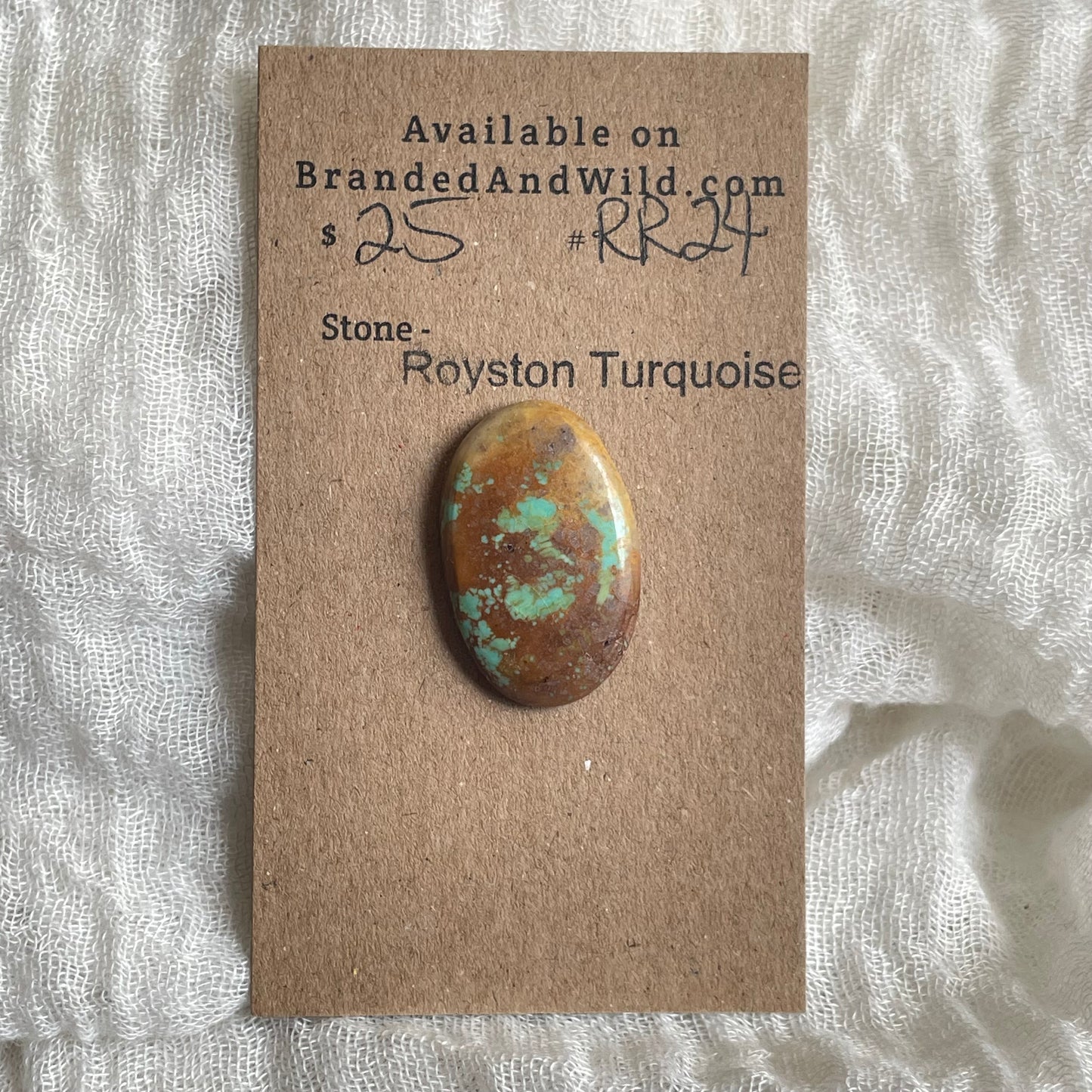 Royston Ribbon Turquoise Cabochon RR24 6D99D33F-FCB7-4E9D-AE98-018E5099150B Brandedandwild.com