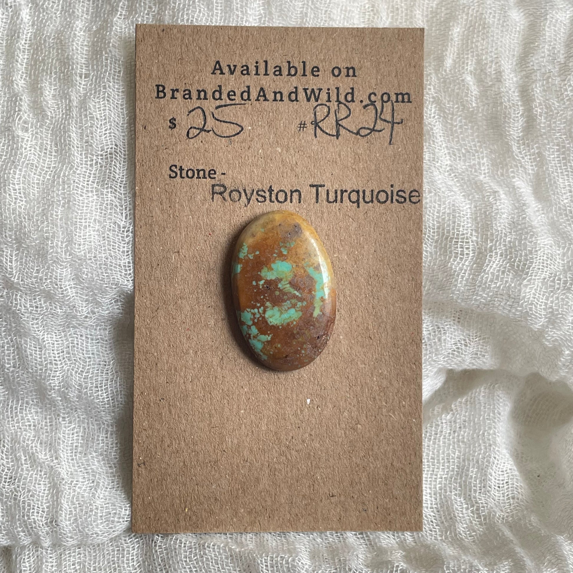 Royston Ribbon Turquoise Cabochon RR24 6D99D33F-FCB7-4E9D-AE98-018E5099150B Brandedandwild.com