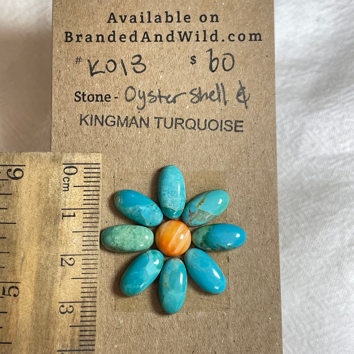 Kingman Turquoise / Oyster Shell Cabochon - KO18